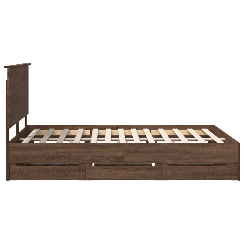 Lovos rėmas Rudas ąžuolas 135 x 190 cm Inžinerinė mediena