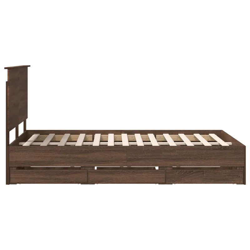Lovos rėmas Rudas ąžuolas 120 x 190 cm Inžinerinė mediena