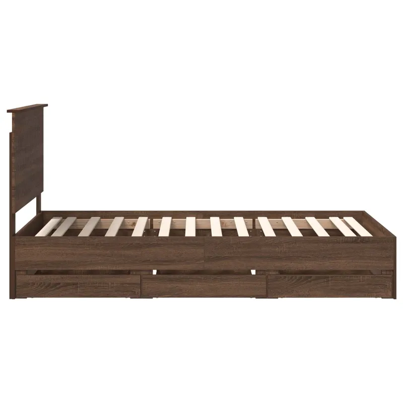 Lovos rėmas Rudas ąžuolas 100 x 200 cm Inžinerinė mediena