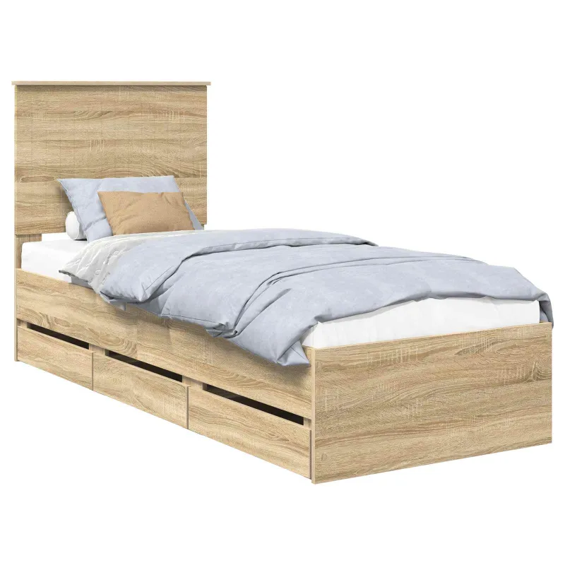 Lovos rėmas Sonoma ąžuolas 75 x 190 cm Inžinerinė mediena