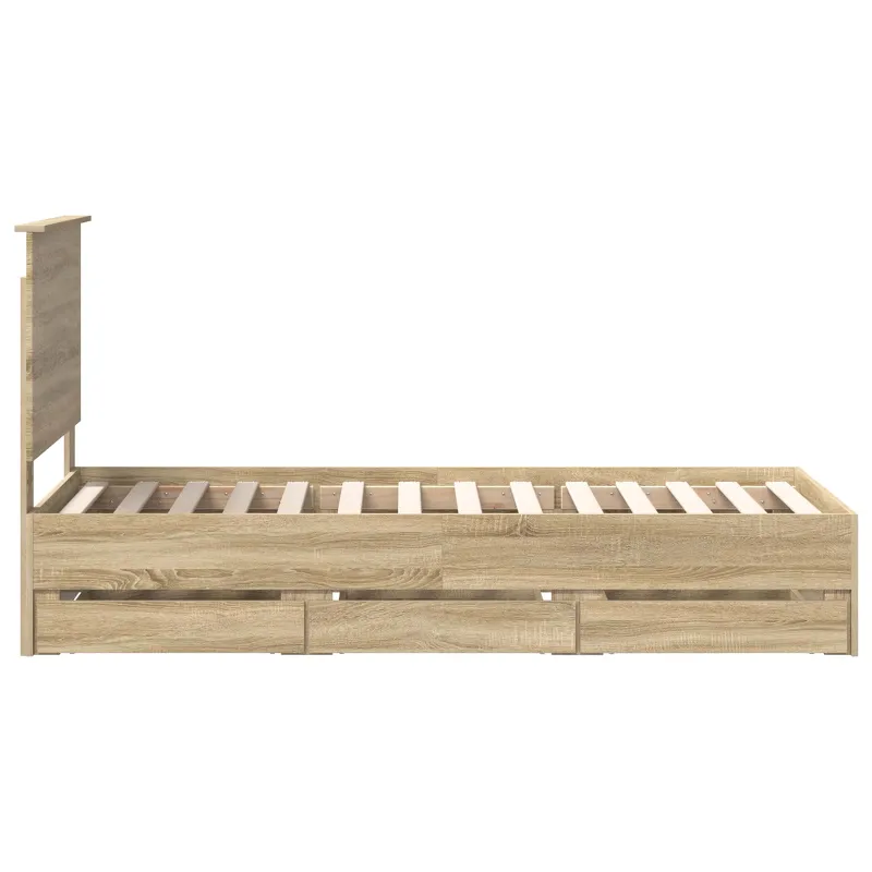 Lovos rėmas Sonoma ąžuolas 75 x 190 cm Inžinerinė mediena