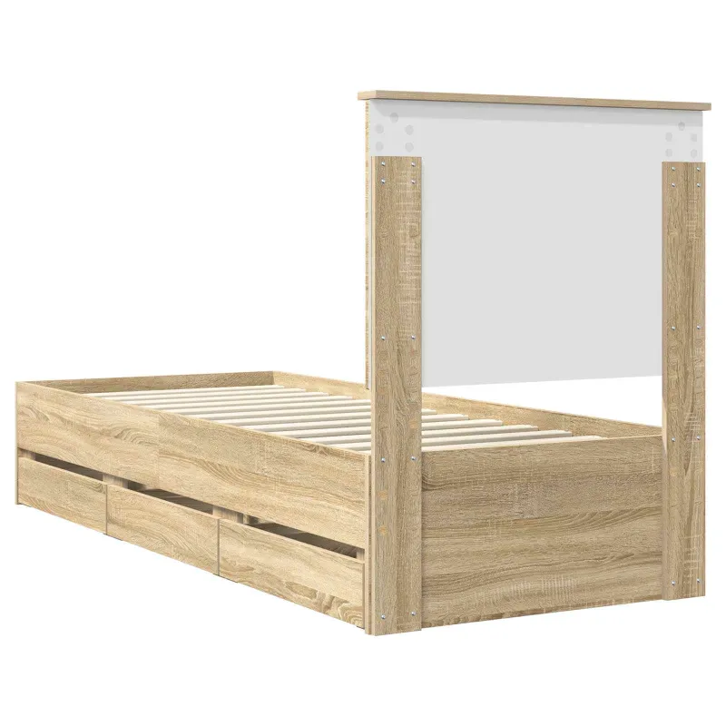 Lovos rėmas Sonoma ąžuolas 75 x 190 cm Inžinerinė mediena