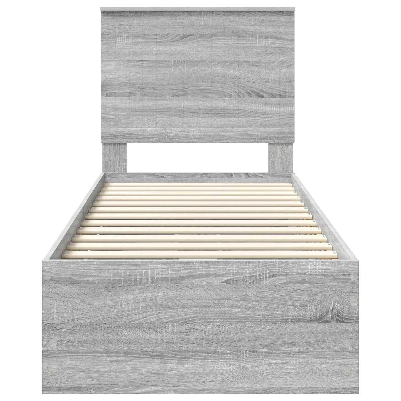 Lovos rėmas Pilkas Sonoma 75 x 190 cm Inžinerinė mediena