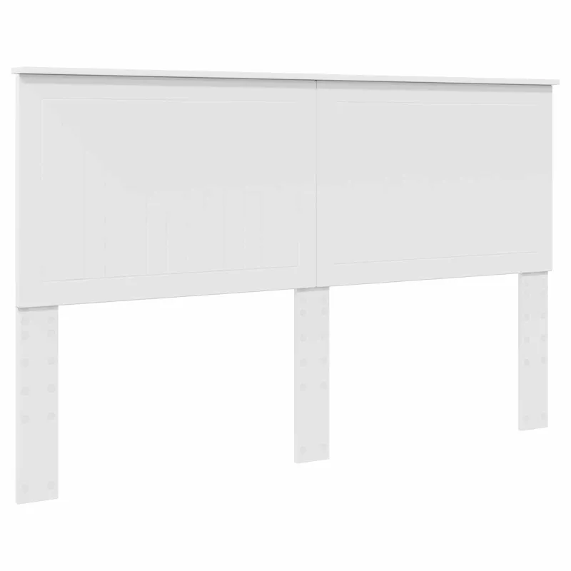 Saugos lova su galvūgalio Balta 160 x 200 cm Apdirbta mediena
