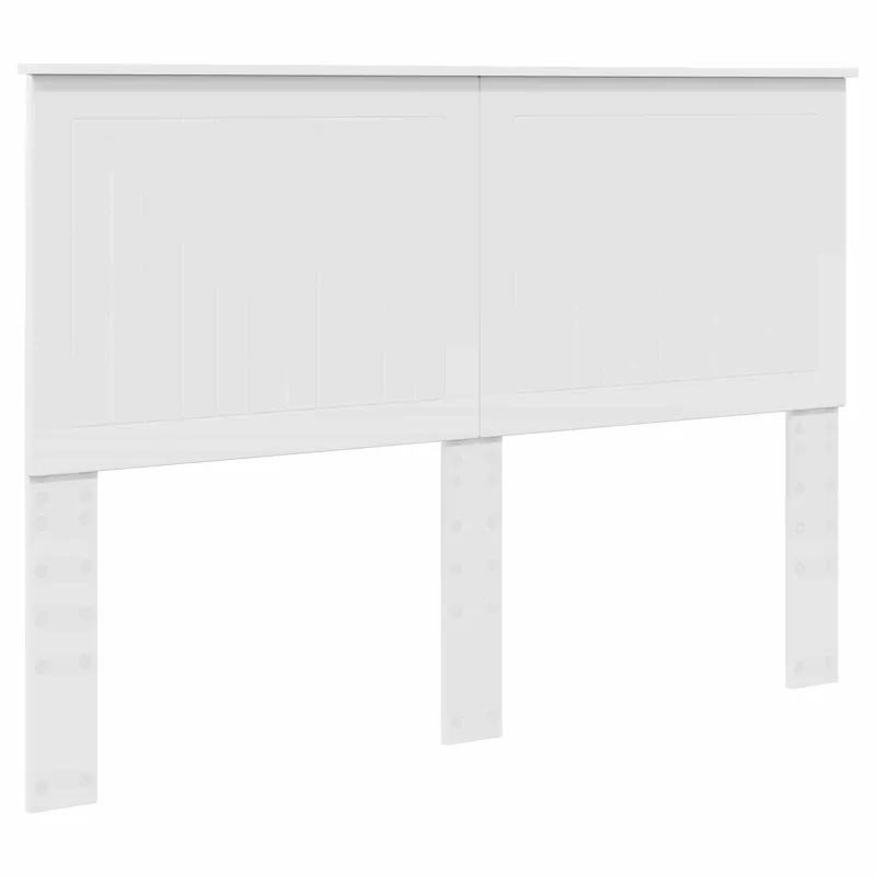 Saugos lova su galvūgalio Balta 140 x 190 cm Apdirbta mediena