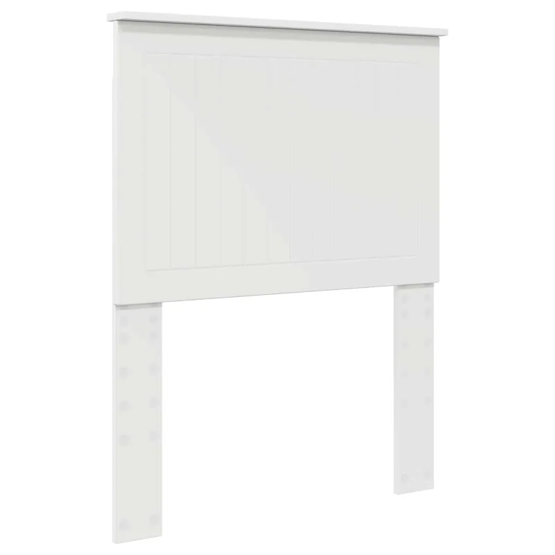 Saugos lova su galvūgalio Balta 75 x 190 cm Apdirbta mediena