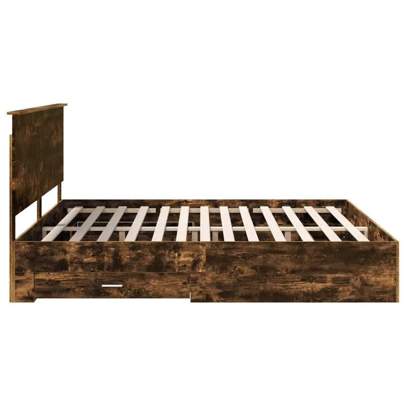 Lovos rėmas Rūkyta ąžuolas 200 x 200 cm Apdirbta mediena