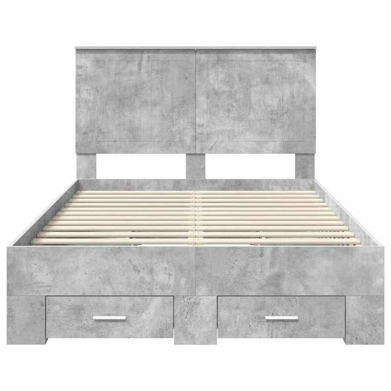 Lovos rėmas Betono pilka 120 x 190 cm Apdirbta mediena