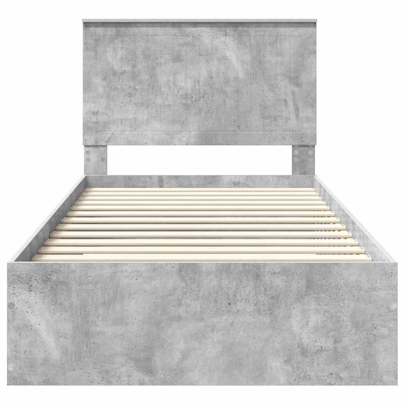 Lovos rėmas Betono pilka 100 x 200 cm Apdirbta mediena