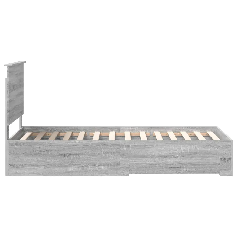 Lovos rėmas Pilkas Sonoma 90 x 200 cm Apdirbta mediena
