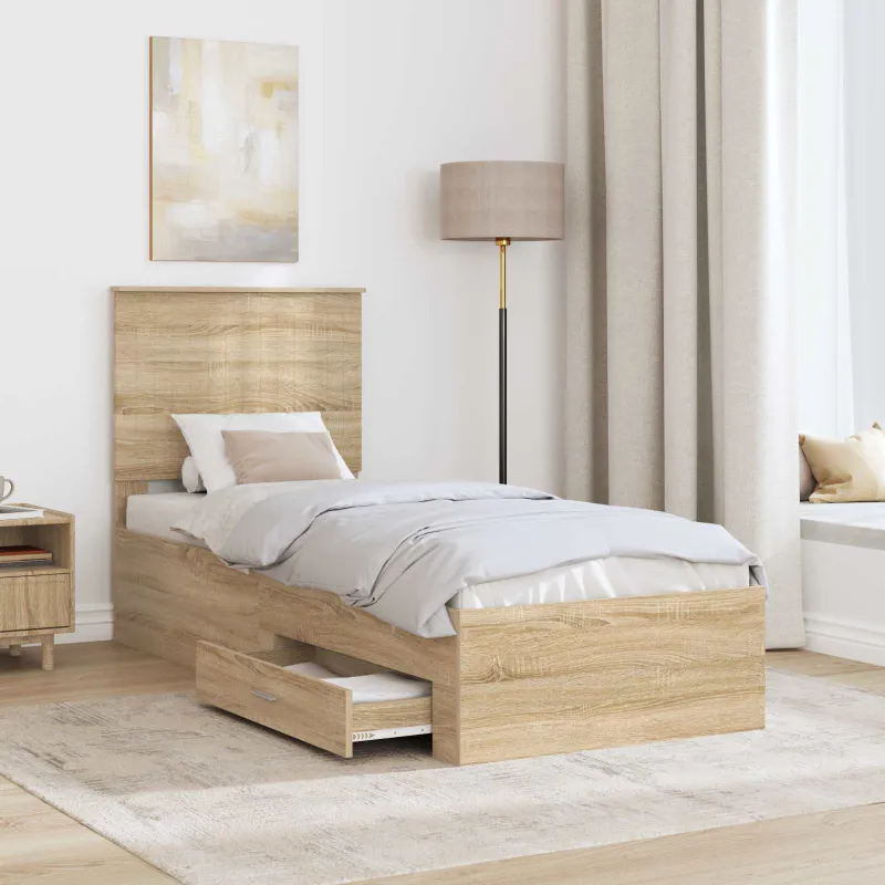 Lovos rėmas su galvūgalio Sonamos ąžuolo ir sidabro 70 x 190 cm