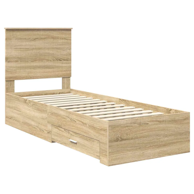Lovos rėmas su galvūgalio Sonamos ąžuolo ir sidabro 70 x 190 cm