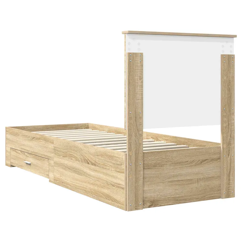 Lovos rėmas su galvūgalio Sonamos ąžuolo ir sidabro 70 x 190 cm