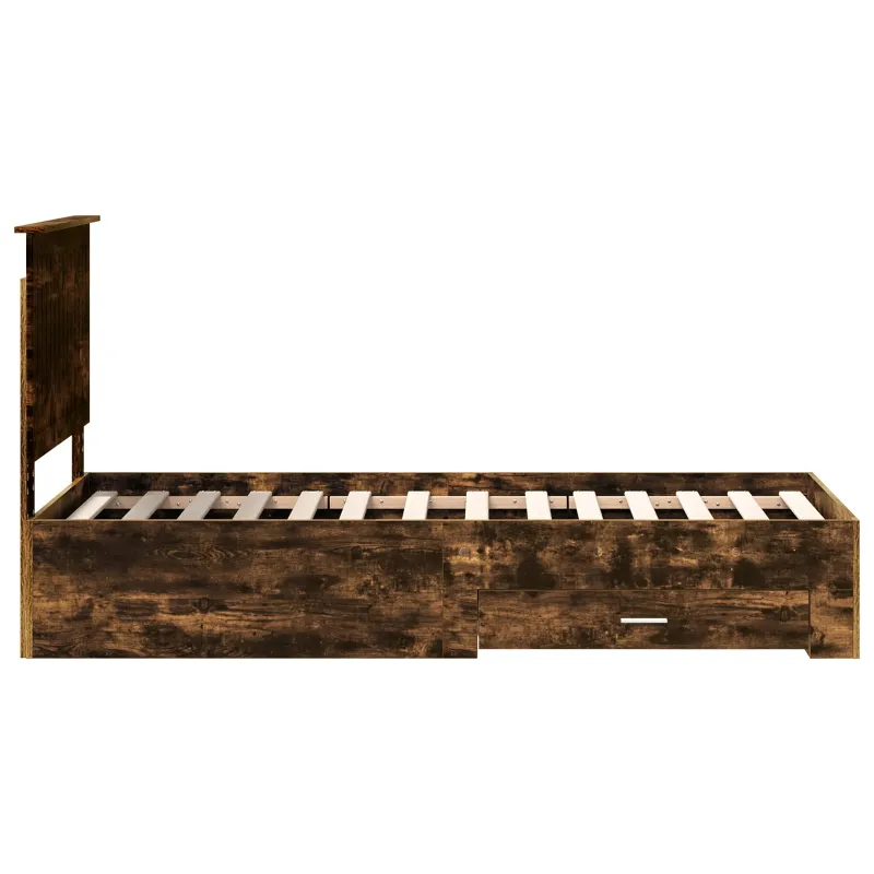 Lovos rėmas su galvūgalio Rūkyto ąžuolo ir sidabro 70 x 190 cm