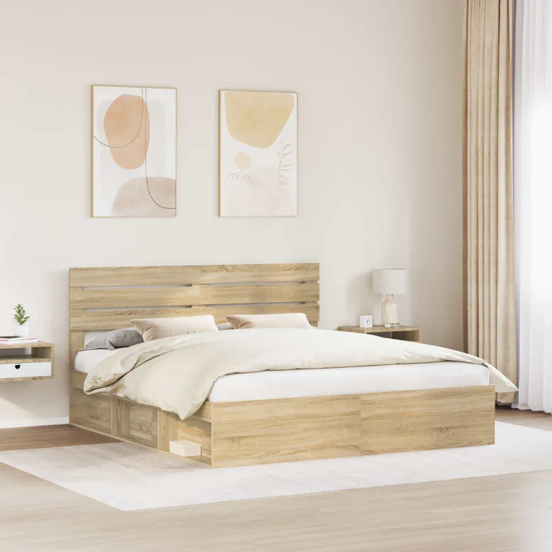 Lovos rėmas Sonoma 180 x 200 cm Kietos pušies mediena
