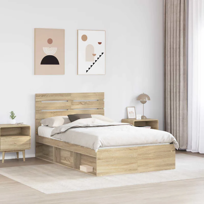 Lovos rėmas Sonoma 120 x 190 cm Kietos pušies mediena
