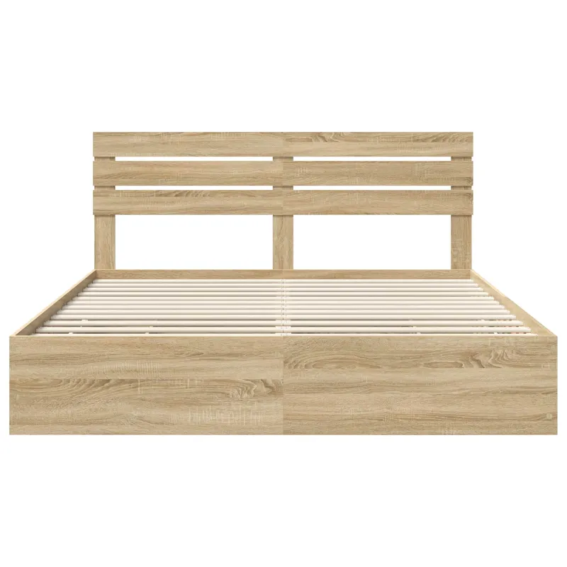 Lovos rėmas Sonoma ąžuolas 200 x 200 cm Inžinerinė mediena