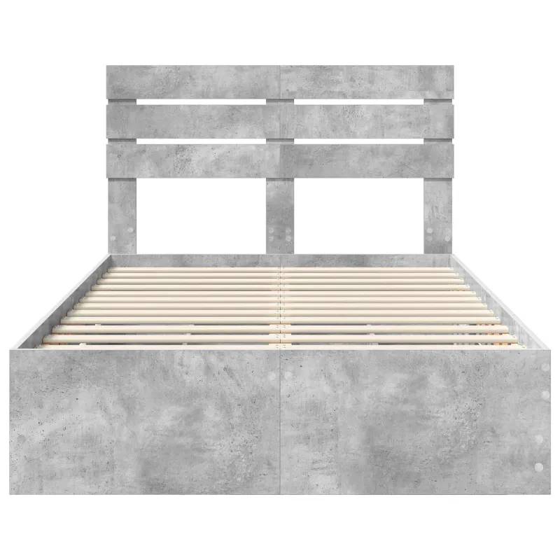 Lovos rėmas Betono pilka 135 x 190 cm Inžinerinė mediena