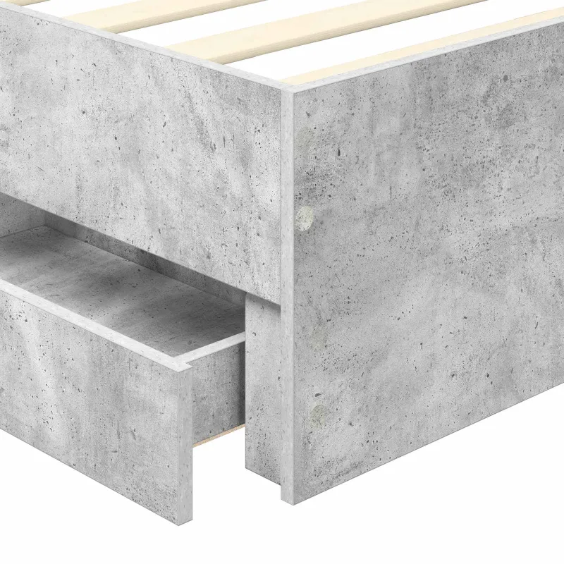 Lovos rėmas Betono pilka 90 x 200 cm Inžinerinė mediena