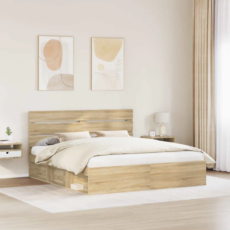 Lovos rėmas Sonoma 180 x 200 cm Kietos pušies mediena