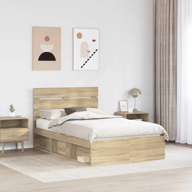 Lovos rėmas Sonoma 120 x 200 cm Kietos pušies mediena