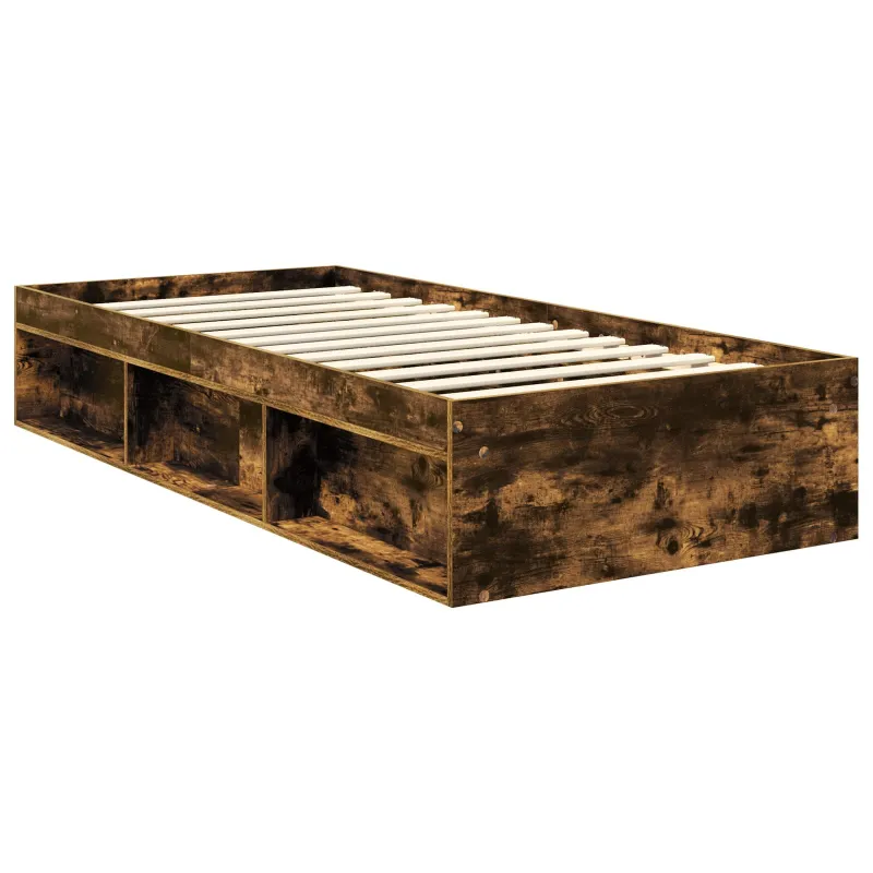 Lovos rėmas Rūkyta ąžuolas 90 x 200 cm Kietos pušies mediena