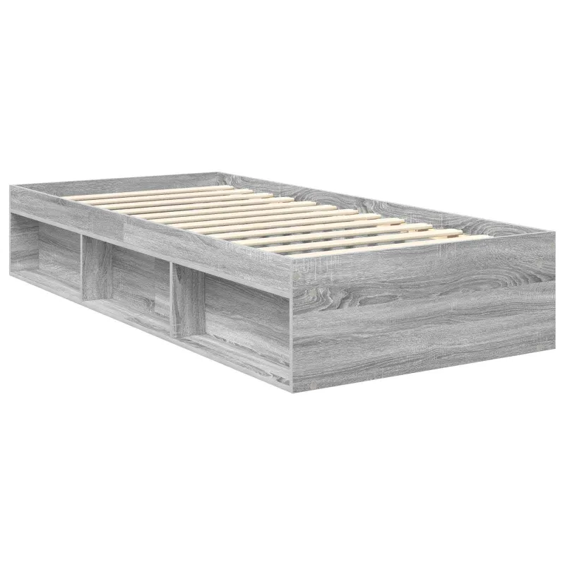 Lovos rėmas Pilkas Sonoma 90 x 190 cm Kietos pušies mediena