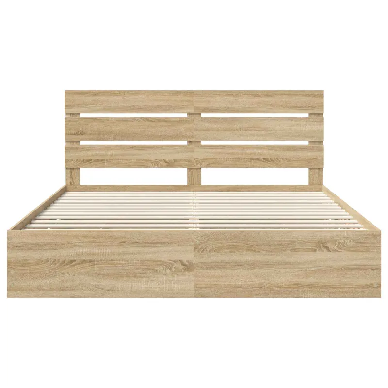 Lovos rėmas Sonoma ąžuolas 200 x 200 cm Inžinerinė mediena
