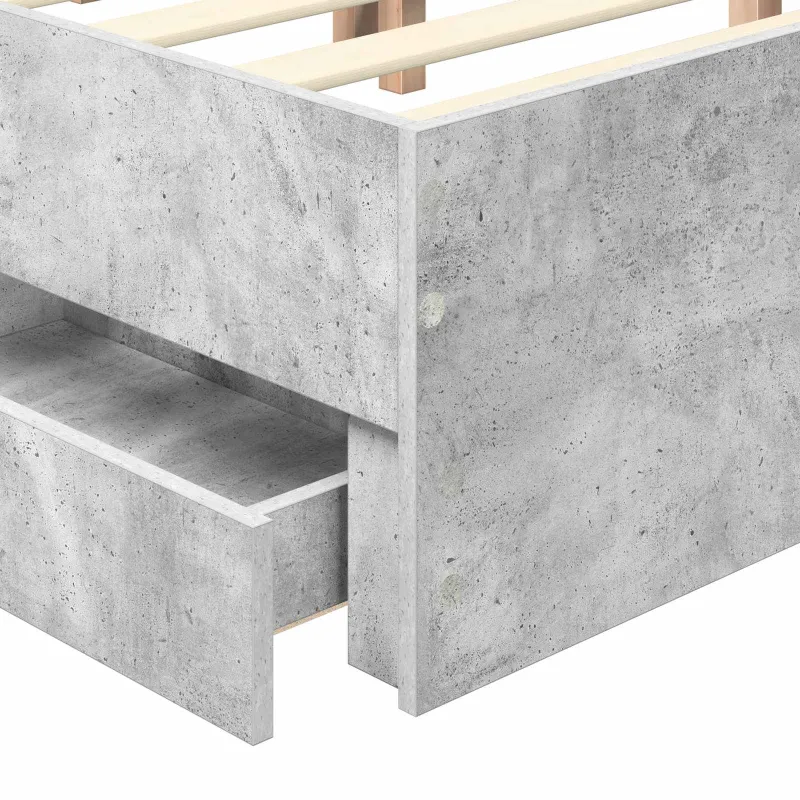 Lovos rėmas Betono pilka 140 x 190 cm Inžinerinė mediena