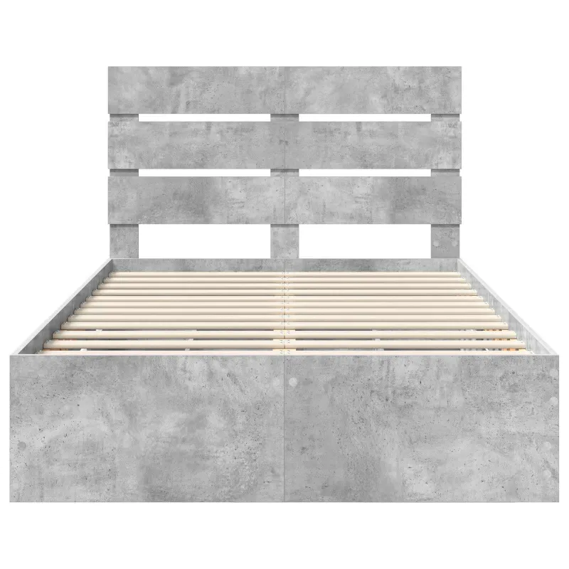 Lovos rėmas Betono pilka 135 x 190 cm Inžinerinė mediena