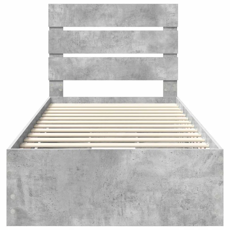 Lovos rėmas Betono pilka 90 x 190 cm Inžinerinė mediena