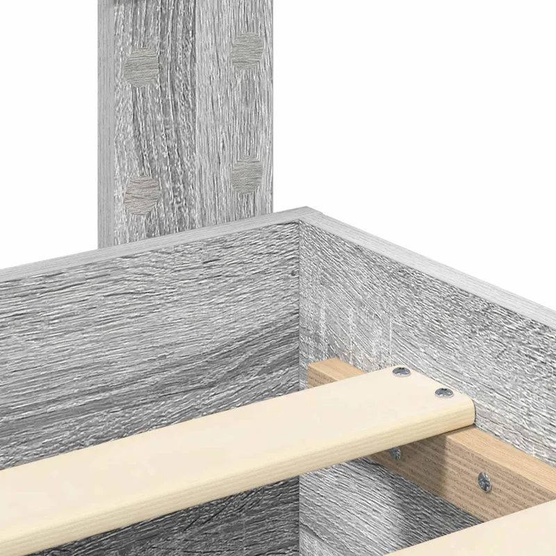 Lovos rėmas Pilkas Sonoma 140 x 200 cm Apdirbta mediena
