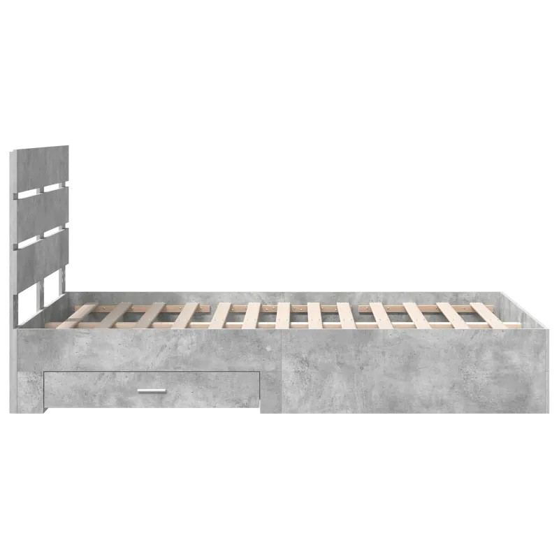 Lovos rėmas Betono pilka 135 x 190 cm Apdirbta mediena