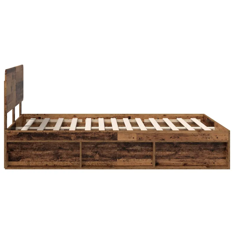 Lovos rėmas Senas medis 140 x 190 cm Kietos pušies mediena