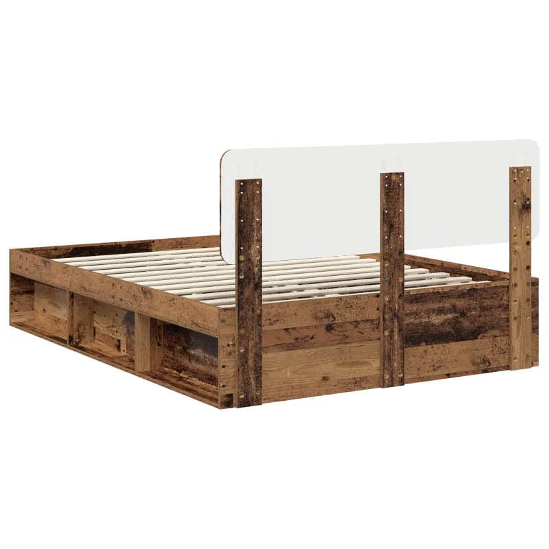 Lovos rėmas Senas medis 140 x 190 cm Kietos pušies mediena