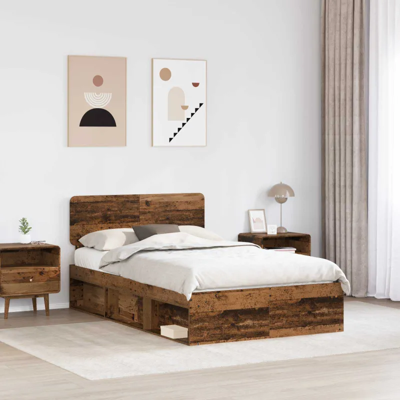 Lovos rėmas Senas medis 120 x 200 cm Kietos pušies mediena