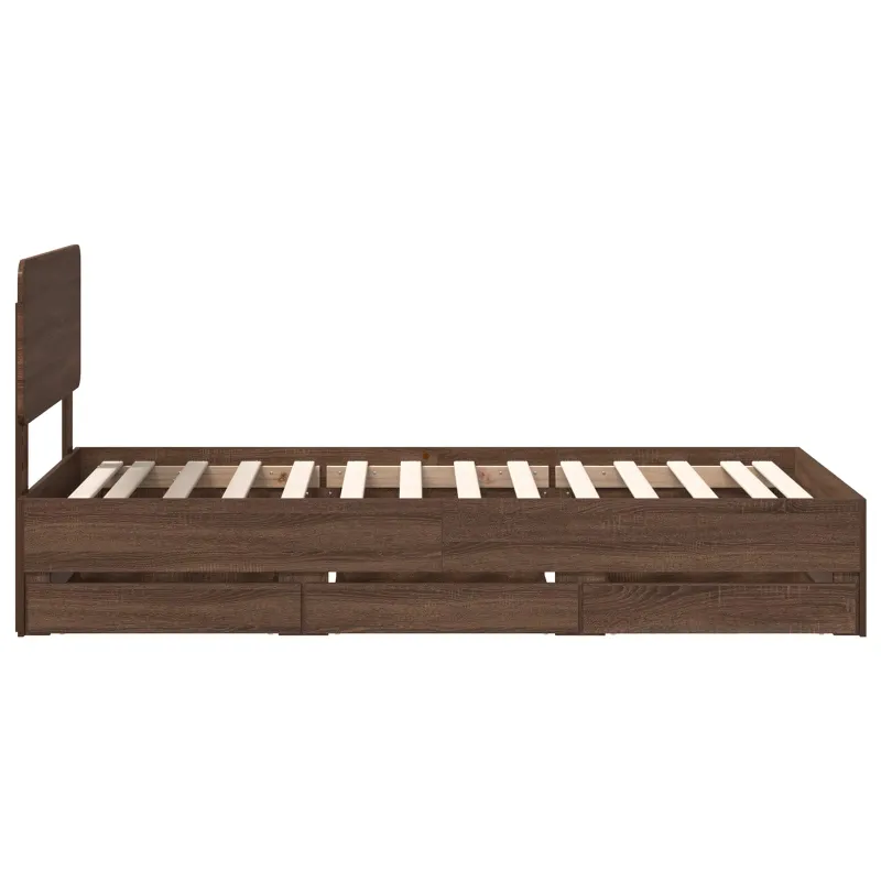 Lovos rėmas Rudas ąžuolas 100 x 200 cm Dirbtinė mediena