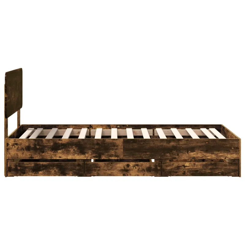 Lovos rėmas Rūkytas Ąžuolas 75 x 190 cm Dirbtinė mediena