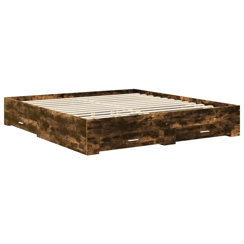 Lovos rėmas Rūkyta ąžuolas 200 x 200 cm Apdirbta mediena