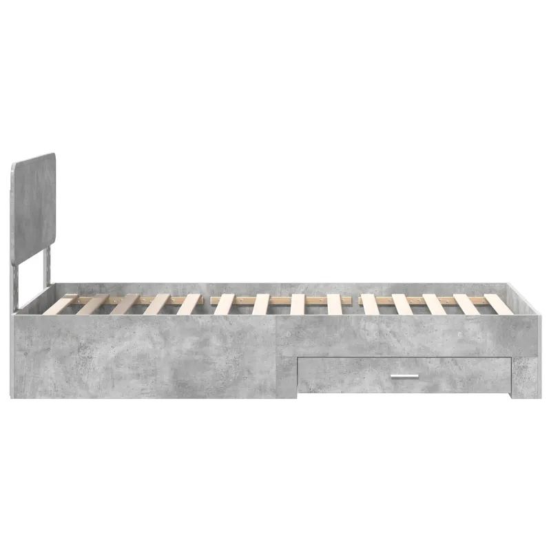 Lovos rėmas Betono pilka 100 x 200 cm Apdirbta mediena
