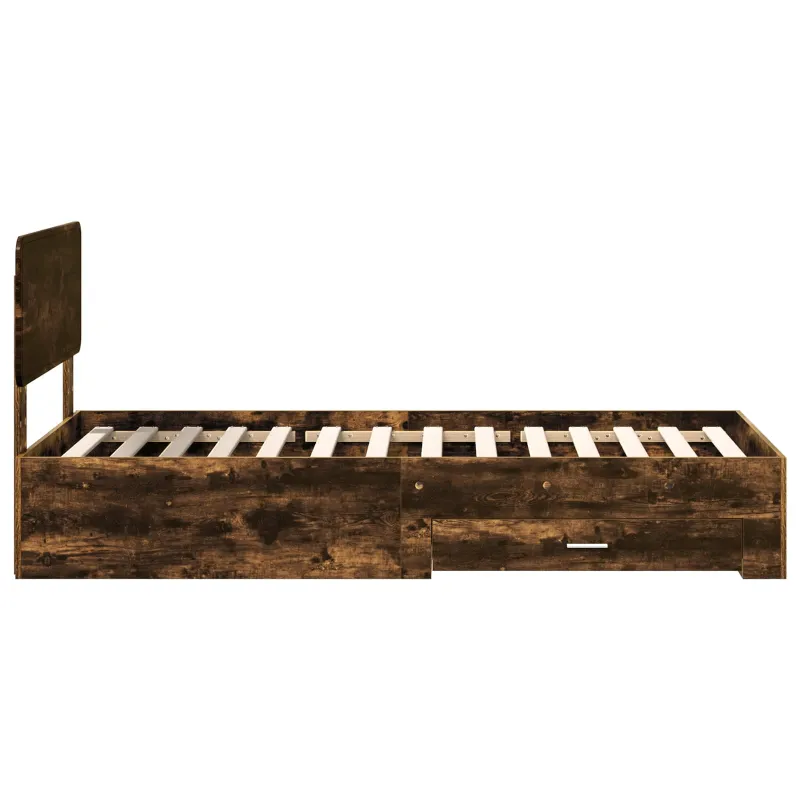 Lovos rėmas Rūkyta ąžuolas 90 x 200 cm Apdirbta mediena