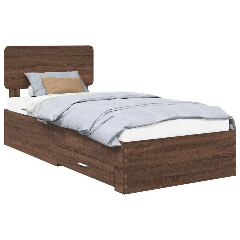 Lovos rėmas Rudas ąžuolas 75 x 190 cm Apdirbta mediena