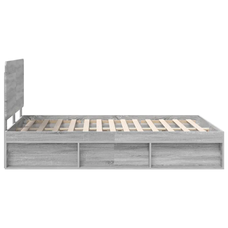 Lovos rėmas Pilkas Sonoma 140 x 190 cm Kietos pušies mediena