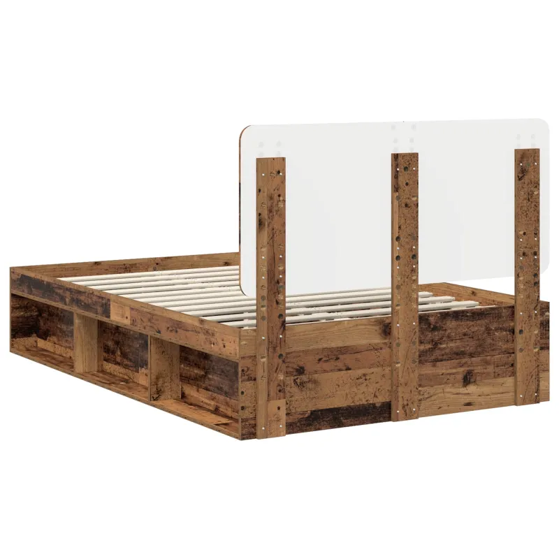 Lovos rėmas Senas medis 135 x 190 cm Kietos pušies mediena