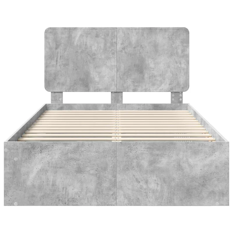 Lovos rėmas Betoninė 120 x 190 cm Kietos pušies mediena