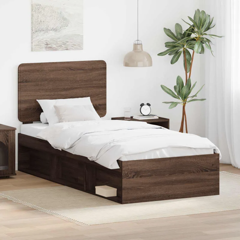 Lovos rėmas Rudas ąžuolas 100 x 200 cm Kietos pušies mediena