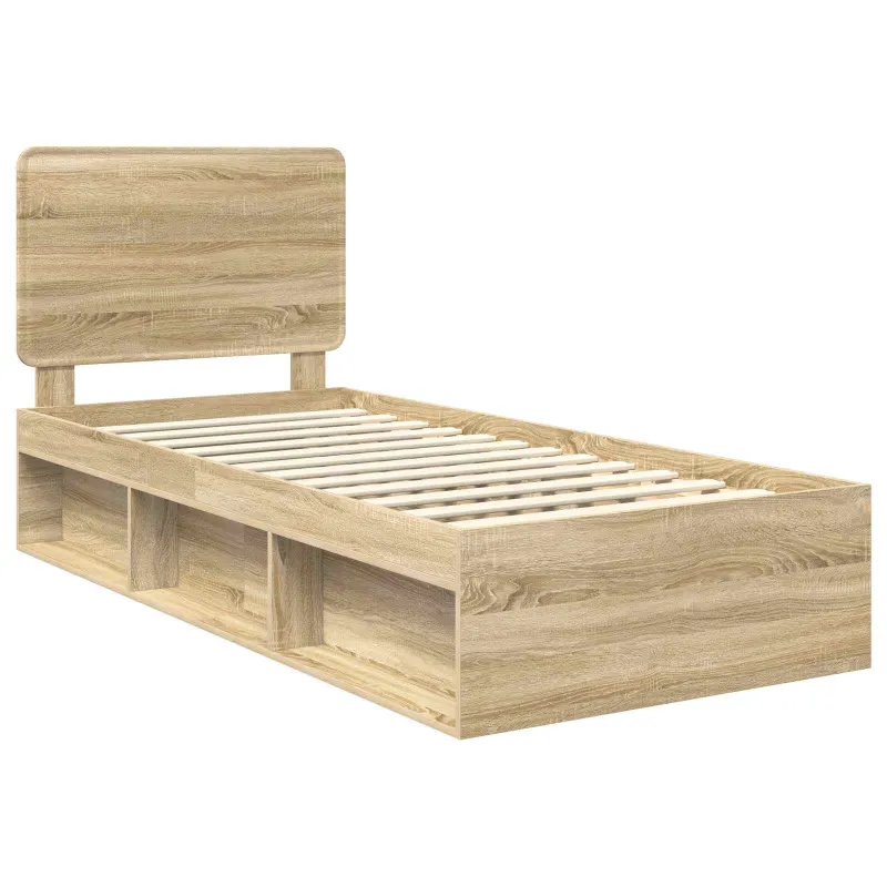 Lovos rėmas Sonoma ąžuolas 75 x 190 cm Kietos pušies mediena