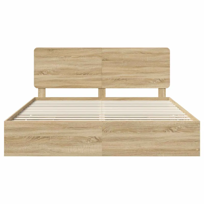 Lovos rėmas Sonoma ąžuolas 200 x 200 cm Inžinerinė mediena