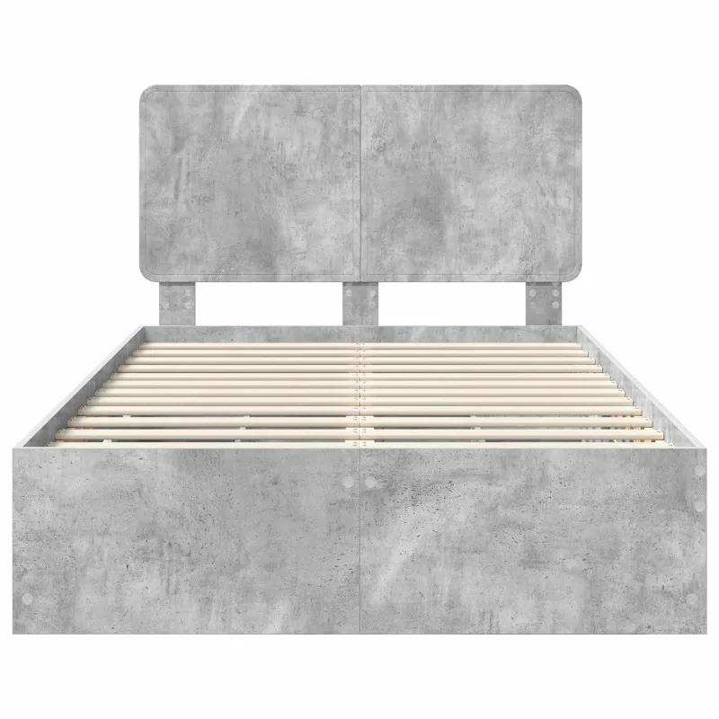 Lovos rėmas Betono pilka 135 x 190 cm Inžinerinė mediena