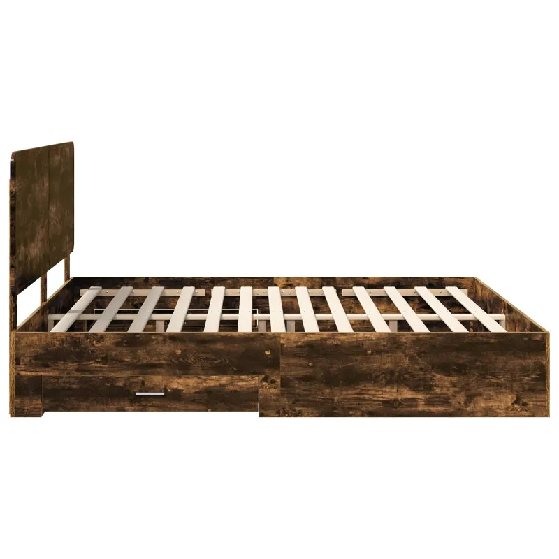 Lovos rėmas Rūkyta ąžuolas 200 x 200 cm Apdirbta mediena